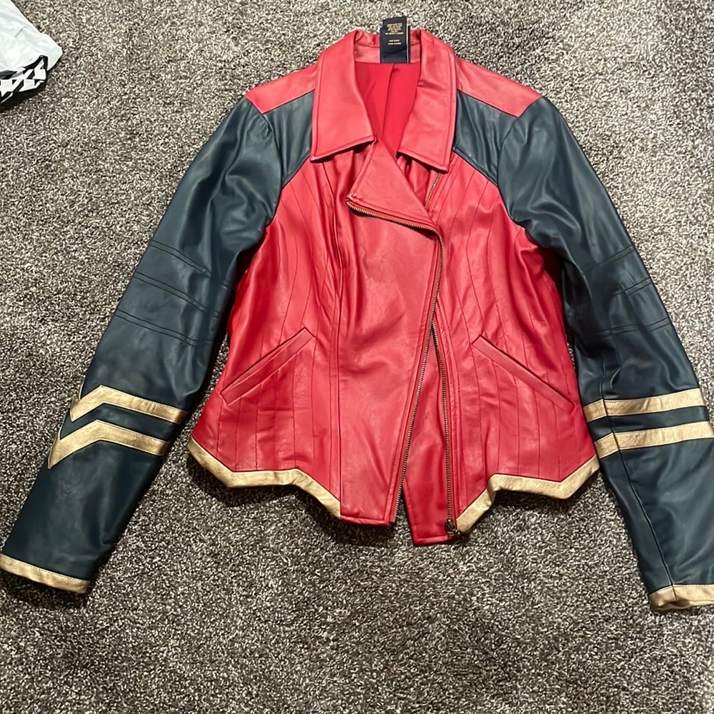 Brand new wonder woman leather jacket from Her Universe